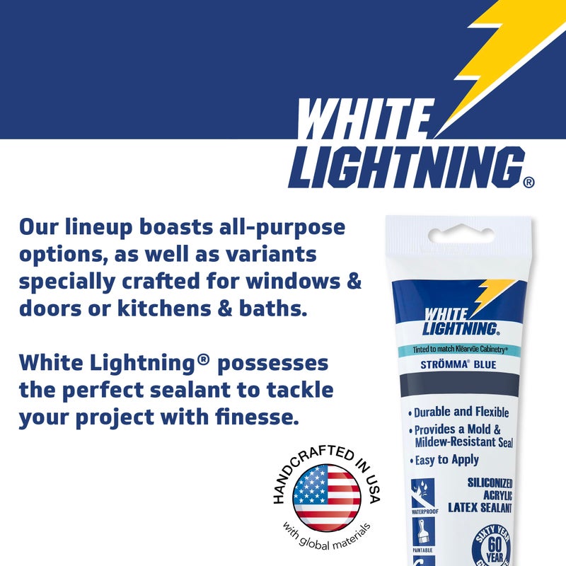 WHITE LIGHTNING 3006 لاصق سيليكون سريع الجفاف لجميع الأغراض أبيض - Image 2